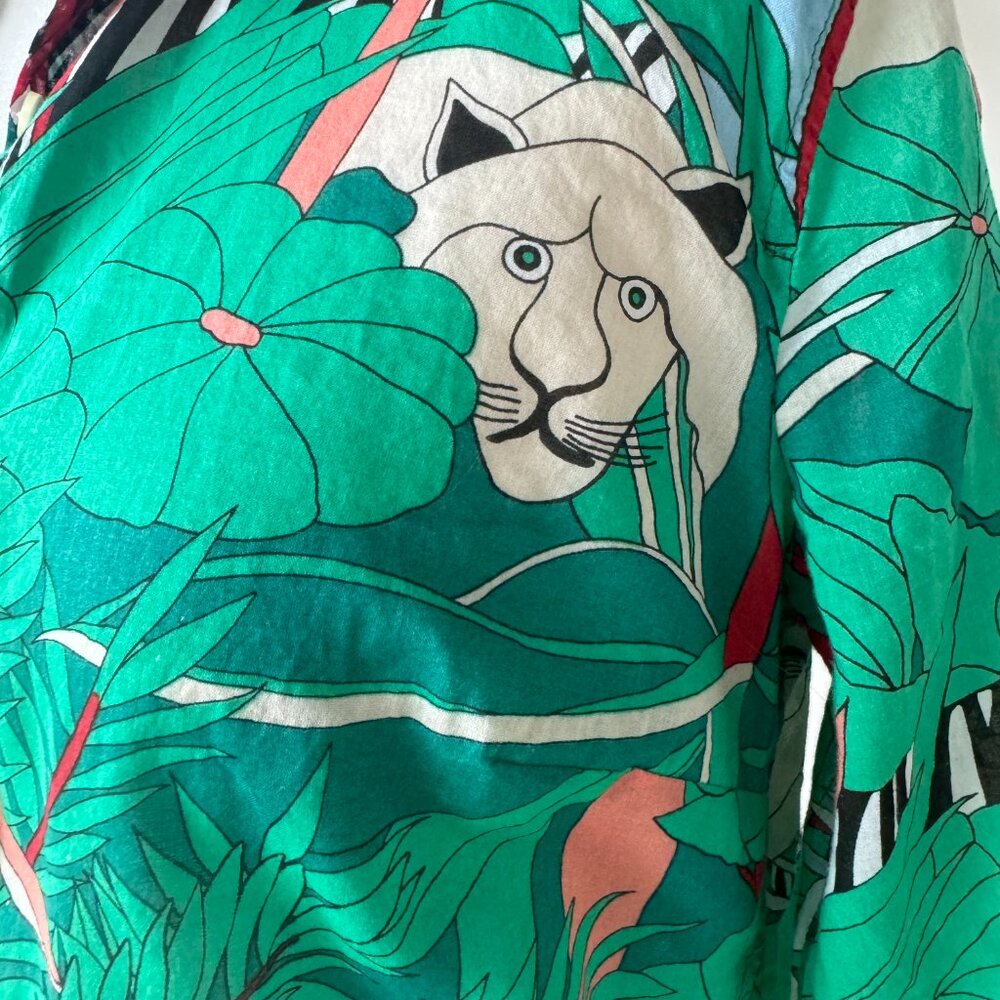 Talbot's Button-Up Lightweight Jungle Pattern Shirt S - Picture 5 of 9